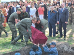 В Кривцовском мемориале Болховского района торжественно перезахоронили останки 121 красноармейца