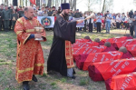 В Кривцовском мемориале Болховского района торжественно перезахоронили останки 121 красноармейца