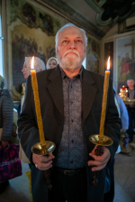 В канун Троицкой родительской субботы митрополит Орловский и Болховский Тихон совершил заупокойное богослужение в Иоанно-Крестительском храме города Орла, 29 мая 2026 года.