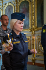 В день памяти святого великомученика Феодора Стратилата, Небесного покровителя сотрудников Федеральной службы судебных приставов, митрополит Орловский и Болховский Тихон возглавил торжественный молебен в Ахтырском кафедральном соборе города Орла, 21 июня 2026 года.