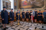 В день памяти святого великомученика Феодора Стратилата, Небесного покровителя сотрудников Федеральной службы судебных приставов, митрополит Орловский и Болховский Тихон возглавил торжественный молебен в Ахтырском кафедральном соборе города Орла, 21 июня 2026 года.