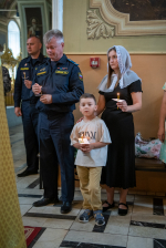 В день памяти святого великомученика Феодора Стратилата, Небесного покровителя сотрудников Федеральной службы судебных приставов, митрополит Орловский и Болховский Тихон возглавил торжественный молебен в Ахтырском кафедральном соборе города Орла, 21 июня 2026 года.