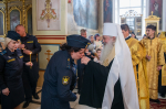 В день памяти святого великомученика Феодора Стратилата, Небесного покровителя сотрудников Федеральной службы судебных приставов, митрополит Орловский и Болховский Тихон возглавил торжественный молебен в Ахтырском кафедральном соборе города Орла, 21 июня 2026 года.