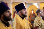 В канун Недели 5-й по Пятидесятнице, митрополит Орловский и Болховский Тихон совершил всенощное бдение в храме Казанской иконы Божией Матери города Орла. 4 июля 2026 года.