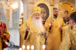 В канун Недели 5-й по Пятидесятнице, митрополит Орловский и Болховский Тихон совершил всенощное бдение в храме Казанской иконы Божией Матери города Орла. 4 июля 2026 года.