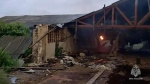Пожар в Урицком районе помогали тушить добровольцы