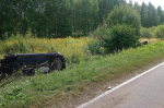 Под Разбегаевкой два авто перевернулись в кювет