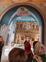 Миссионерский центр при Свято-Троицком храме города Мценска встретил семейную группу паломников из Курска и Железногорска. 29 августа 2026 года, г. Мценск