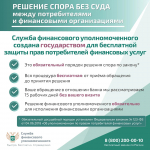 Возник спор с банком? Урегулировать ситуацию в досудебном порядке поможет финансовый уполномоченный