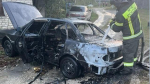 В Дмитровске сгорел легковой автомобиль