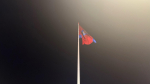 Над Орлом развевается гигантский флаг Орловской области