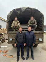 Очередная партия строительных материалов отгружена нашим военнослужащим отдельной бригады морской пехоты РФ!