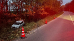 Под Орлом водитель «Рено» неудачно съехал с дороги и получил травмы